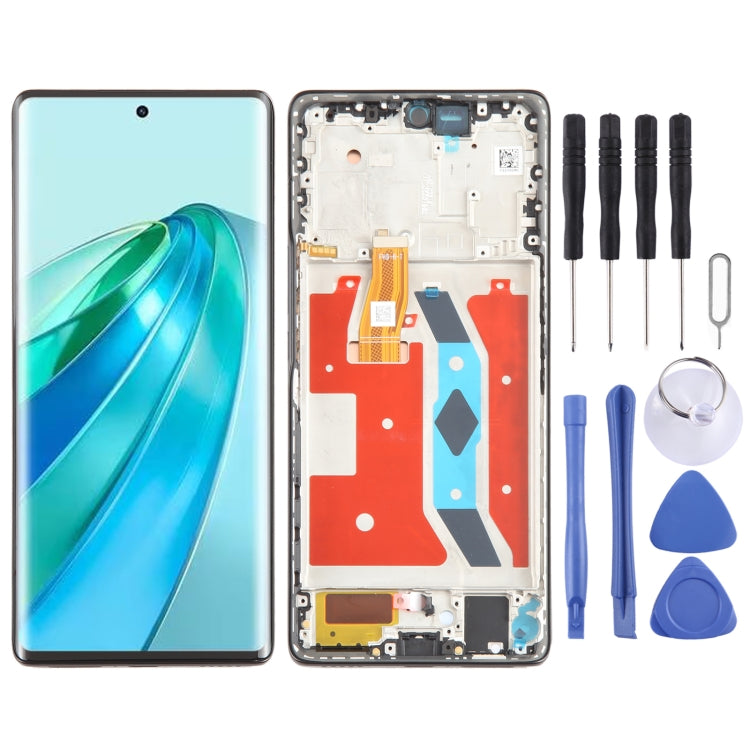 For Honor X9A Original LCD Screen Digitizer Full Assembly with Frame