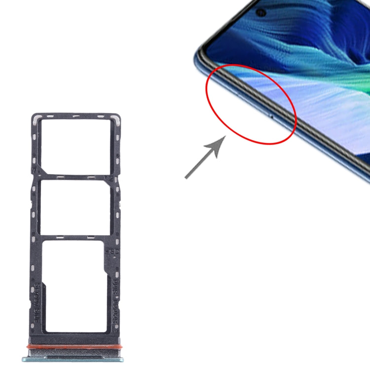 For Infinix Note 11i SIM Card Tray + SIM Card Tray + Micro SD Card Tray