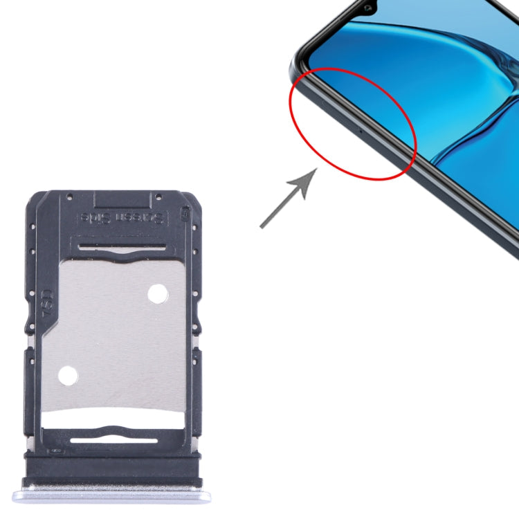 For Infinix Hot 20S X6827 SIM Card Tray + SIM Card Tray + Micro SD Card Tray