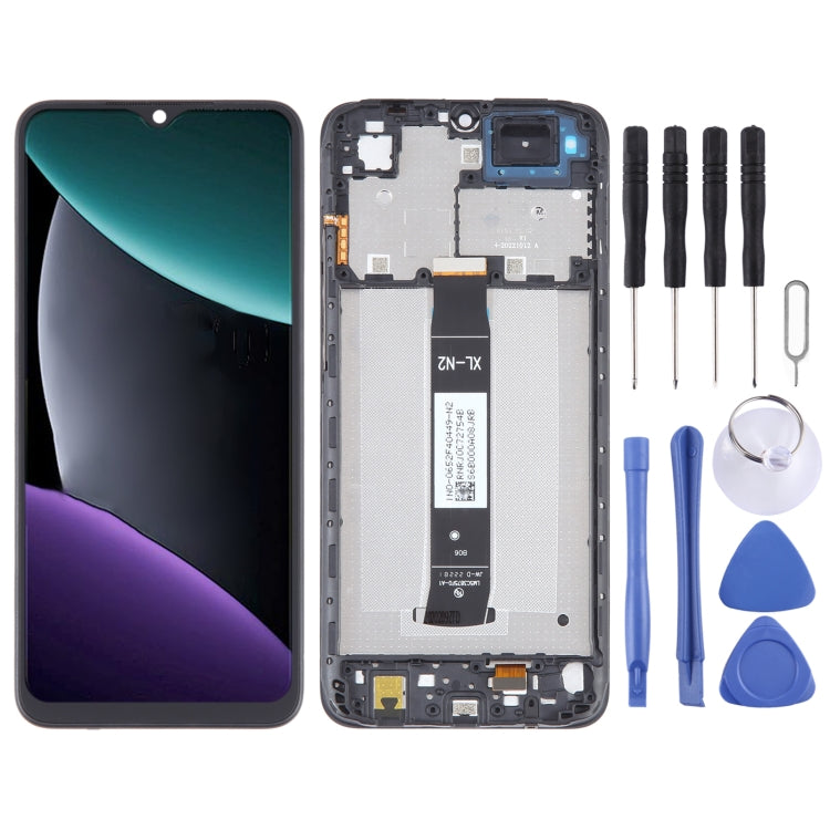 For Xiaomi Poco C51 OEM Material LCD Screen Digitizer Full Assembly with Frame