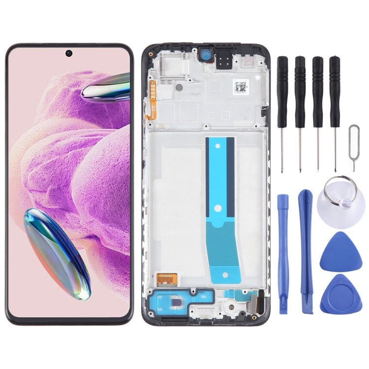 For Xiaomi Redmi Note 12S OLED Material LCD Screen Digitizer Full Assembly with Frame My Store