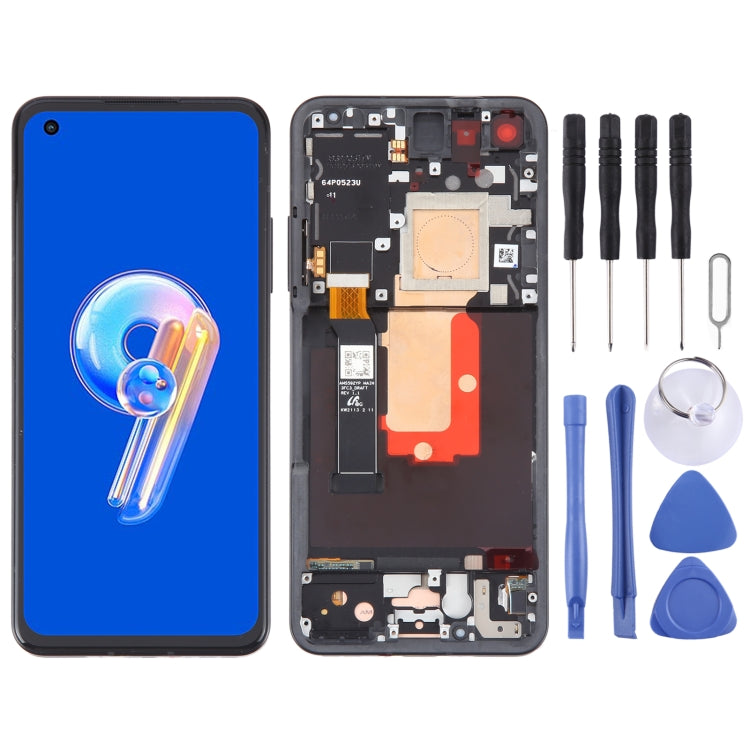 For Asus Zenfone 9 9Z AI2202 Original LCD Screen Digitizer Full Assembly with Frame