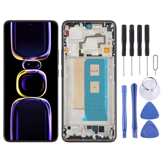 For Xiaomi Redmi K60 Original OLED Material LCD Screen Digitizer Full Assembly with Frame