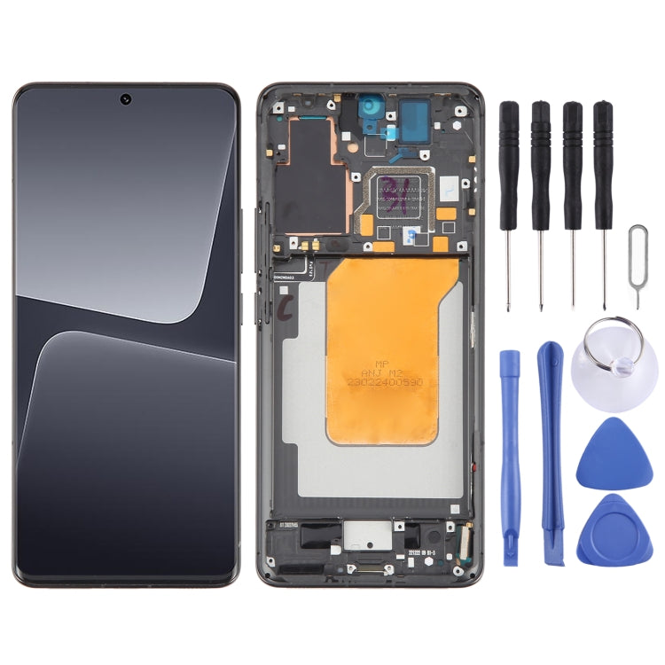 For Xiaomi 13 Pro Original AMOLED Material LCD Screen Digitizer Full Assembly with Frame