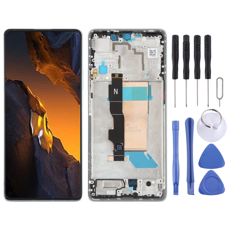 For Xiaomi Poco F5 Original AMOLED Material LCD Screen Digitizer Full Assembly with Frame