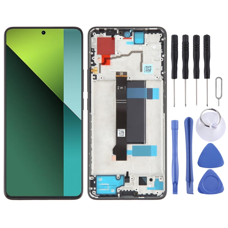 For Xiaomi Poco X6 Original AMOLED Material LCD Screen Digitizer Full Assembly with Frame