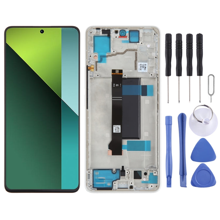 For Xiaomi Poco X6 Original AMOLED Material LCD Screen Digitizer Full Assembly with Frame