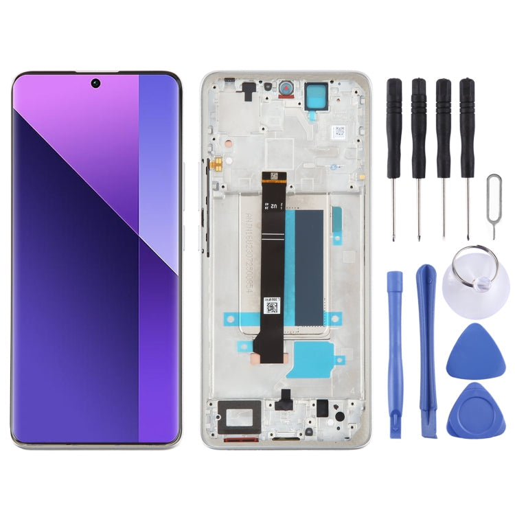 For Xiaomi Redmi Note 13 Pro+ Original AMOLED Material LCD Screen Digitizer Full Assembly with Frame