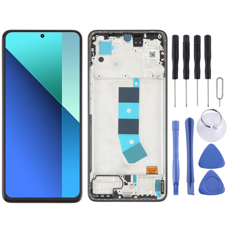 For Xiaomi Redmi Note 13 4G Original AMOLED Material LCD Screen Digitizer Full Assembly with Frame