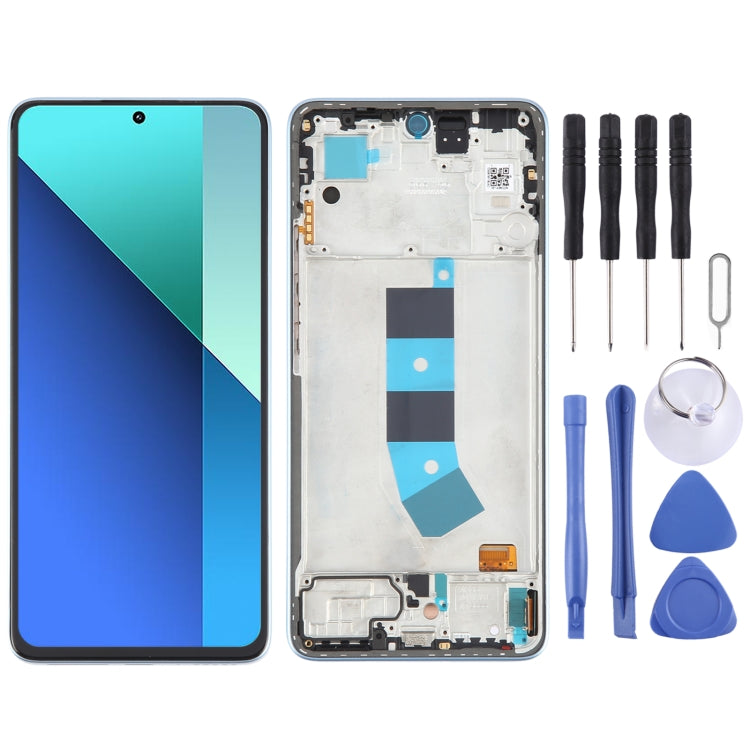 For Xiaomi Redmi Note 13 4G Original AMOLED Material LCD Screen Digitizer Full Assembly with Frame