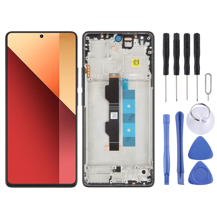 For Xiaomi Redmi Note 13 Pro 4G Original AMOLED Material LCD Screen Digitizer Full Assembly with Frame