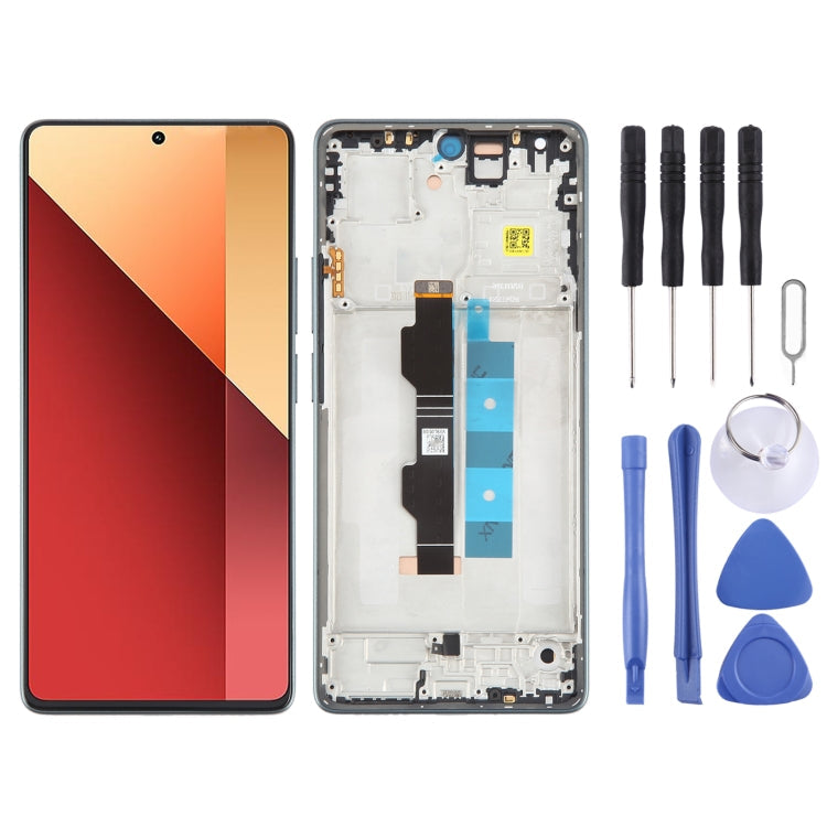 For Xiaomi Redmi Note 13 Pro 4G Original AMOLED Material LCD Screen Digitizer Full Assembly with Frame