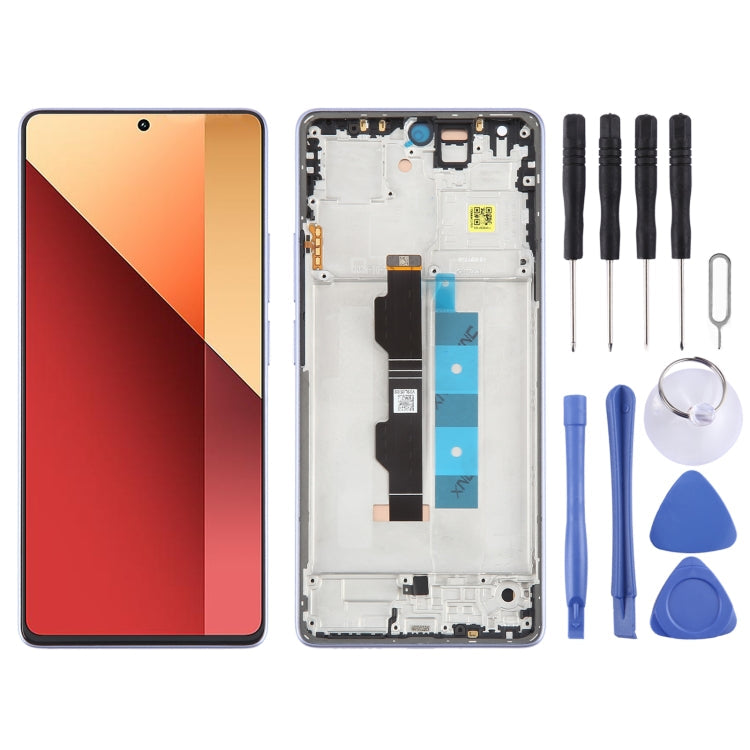 For Xiaomi Redmi Note 13 Pro 4G Original AMOLED Material LCD Screen Digitizer Full Assembly with Frame