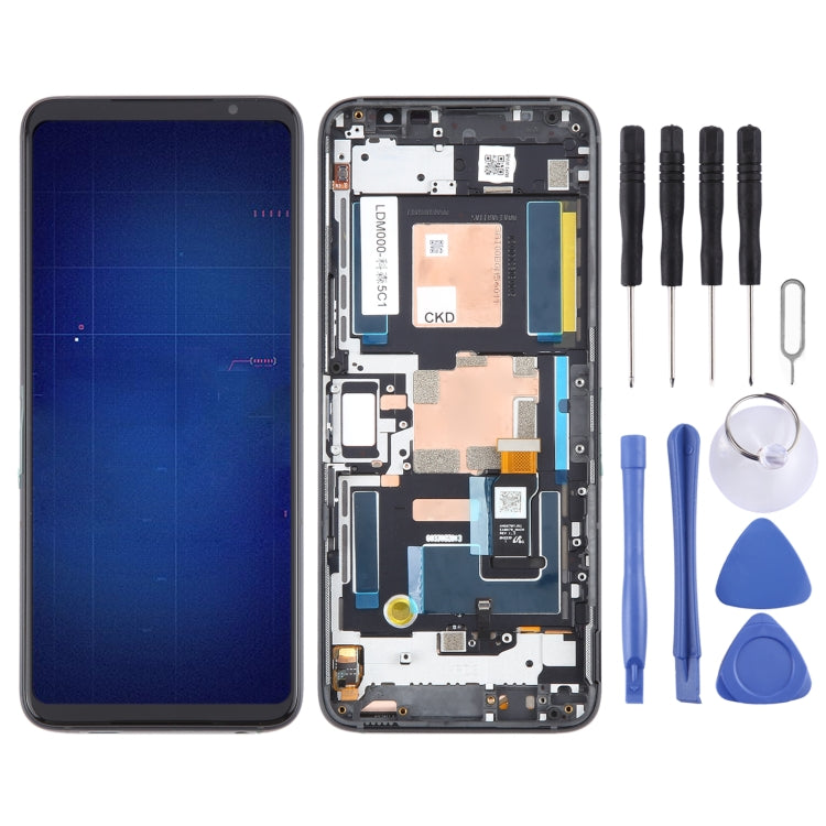 For Asus ROG Phone 6 Original LCD Screen Digitizer Full Assembly with Frame