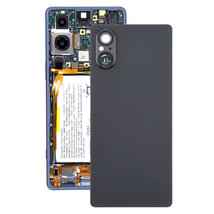 For Sony Xperia 5 V Battery Back Cover with Camera Lens Cover