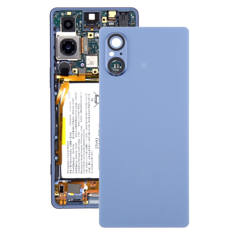 For Sony Xperia 5 V Battery Back Cover with Camera Lens Cover