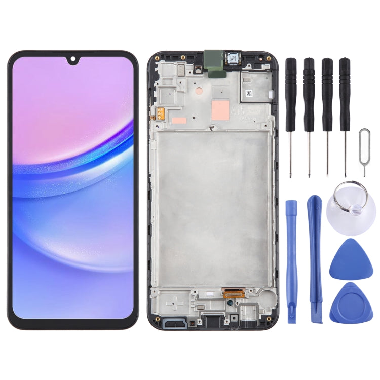 For Samsung Galaxy A15 5G SM-156B Original LCD Screen Digitizer Full Assembly with Frame