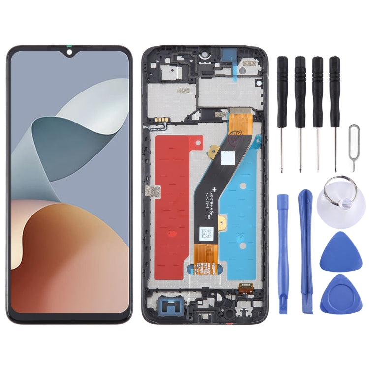 For ZTE Blade A34 LCD Screen Digitizer Full Assembly with Frame