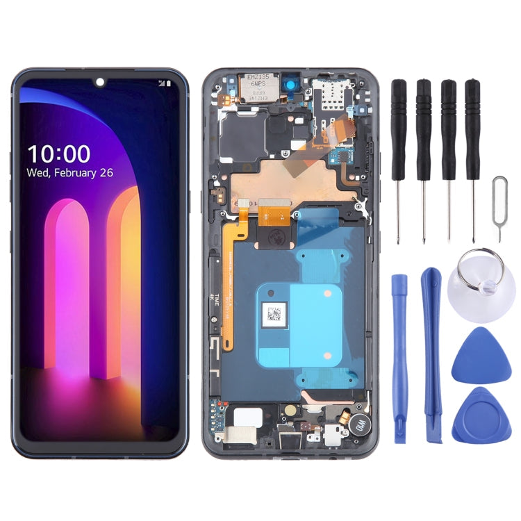 For LG V60 ThinQ US Version Original LCD Screen Digitizer Full Assembly with Frame