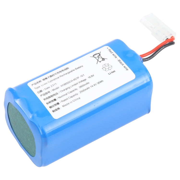 2500mAh 14.4V 36Wh H18650CH-4S1P Original Sweeping Machine Battery Replacement For Xiaomi MIJIA G1 My Store