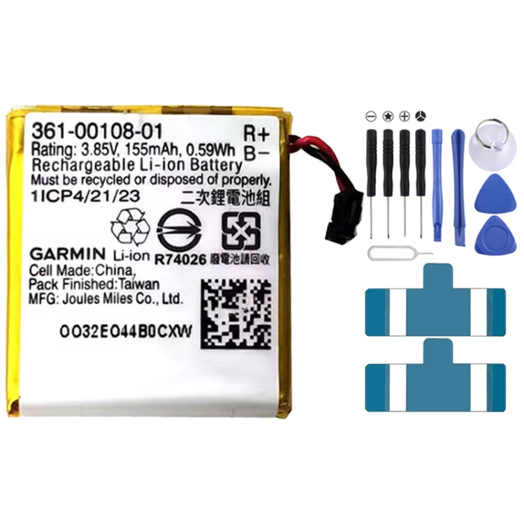 155mAh 361-00108-01 Battery Replacement For Garmin Vivoactive 3 / Vivoactive3 Music