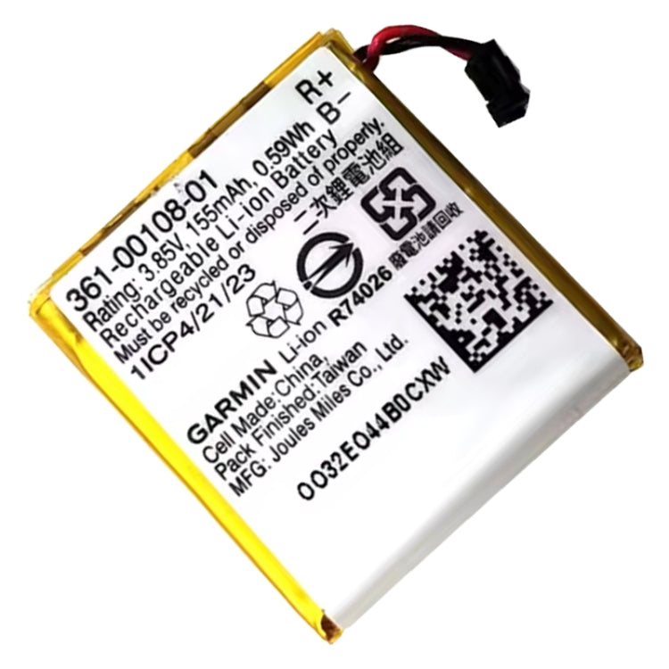 155mAh 361-00108-01 Battery Replacement For Garmin Vivoactive 3 / Vivoactive3 Music