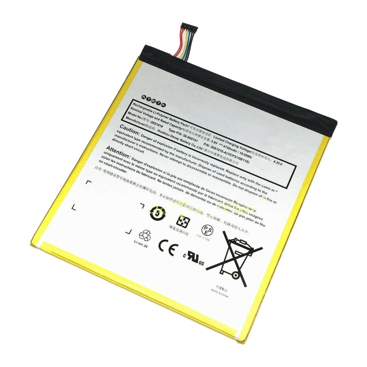 For Amazon Kindle Fire HD 8 6th Gen PR53DC 4750mAh Li-polymer Battery Replacement My Store