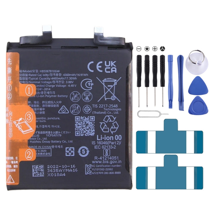 4460mAh Battery Replacement For Huawei Mate 50 / Mate 50E CET-AL60 CET-AL00 HB506781EGW My Store