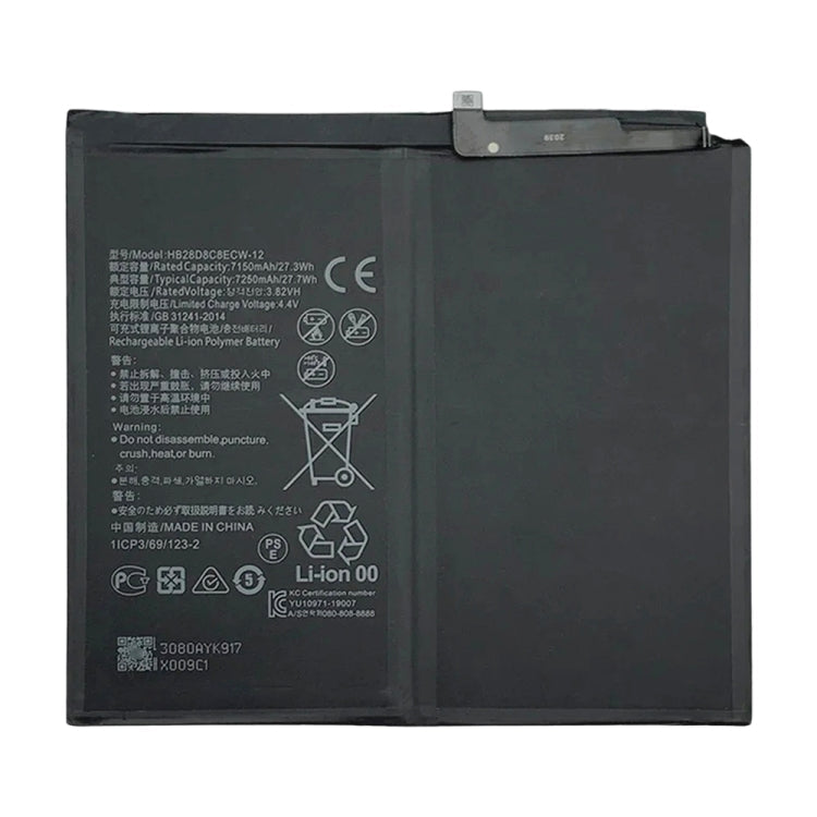 7250mAh Battery Replacement For Huawei MatePad V7 Pro BZT3 KJR BAH3 W59 AN10 DBY-AL00 BRT MRX AL09 W09 W19 AN09 MRR-W29 HB28D8C8ECW HB27D8C8ECW-12 My Store