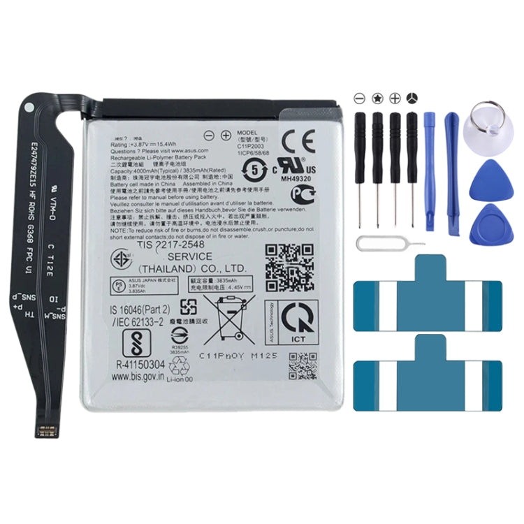 4000mAh Battery Replacement For ASUS Zenfone 8 ZS590KS / 8 mini / 8 5G C11P2003 My Store