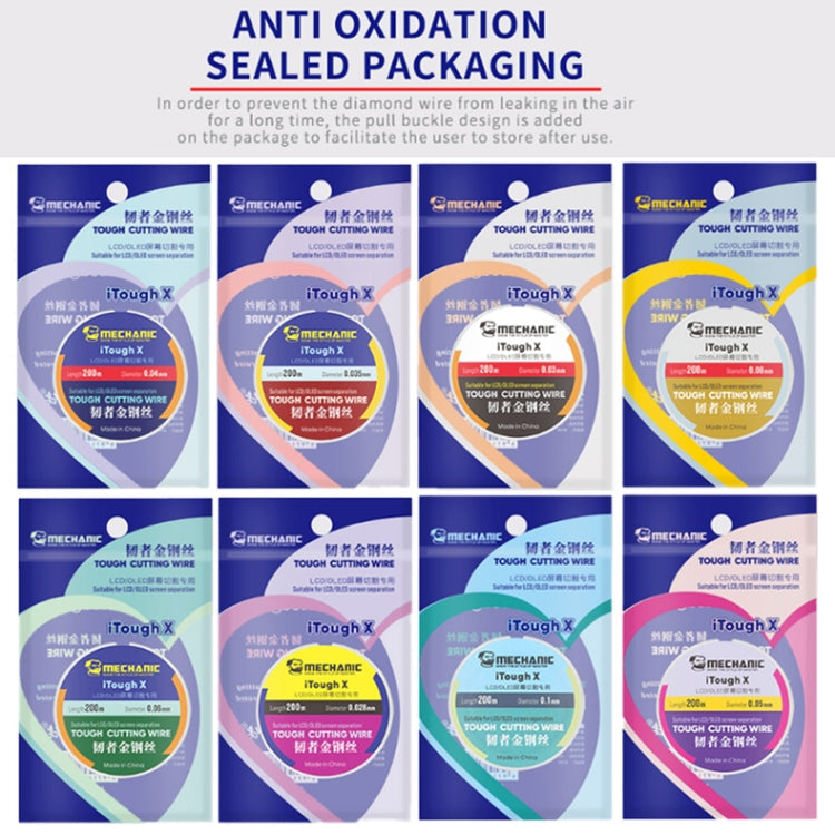 Mechanic iTough X 200M 0.04MM LCD OLED Screen Cutting Wire
