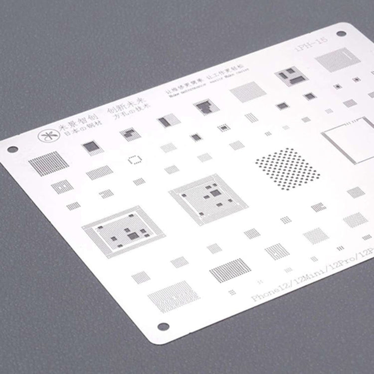 Mijing iPH-15 0.12mm BGA Reballing Stencil Planting for iPhone 12 / 12 Mini / 12 Pro / 12 Pro Max My Store