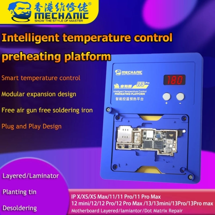 MECHANIC iT3 PRO Intelligent Temperature Control Preheating Platform,EU Plug