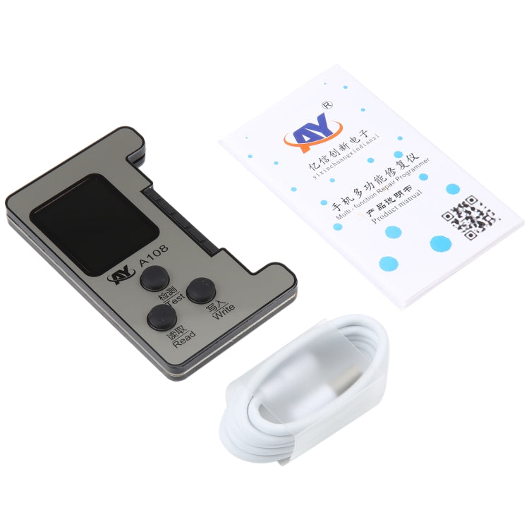 AY A108 Multi-function Dot Matrix Battery Repair Programmer for iPhone 8-14 Pro Max My Store