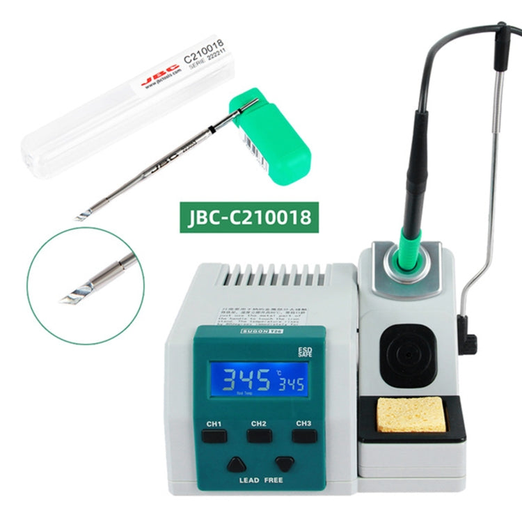 SUGON T26 Soldering Station Lead-free 2S Rapid Heating with C210-018 Soldering Iron Tip Kit, US Plug