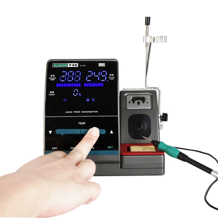 SUGON T36 220V 120W Nano Electric Soldering Station with Handle, EU Plug