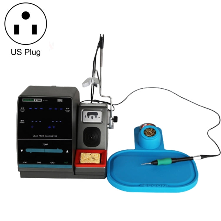 SUGON T36 110V 120W Nano Electric Soldering Station with Handle, US Plug