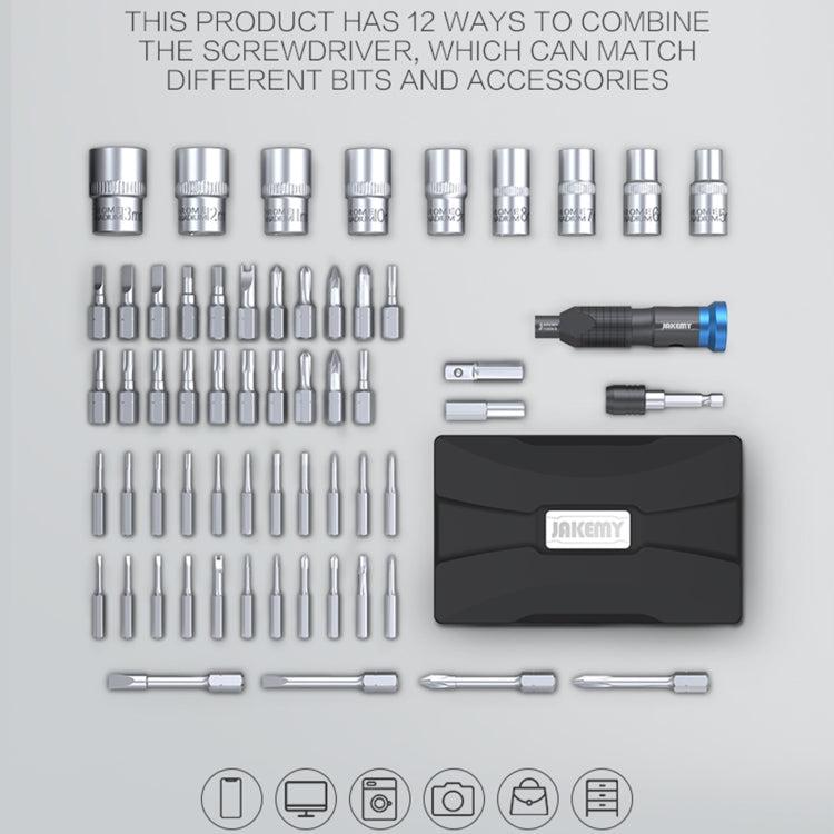 JAKEMY JM-6125 60 in 1 Professional Screwdriver Set