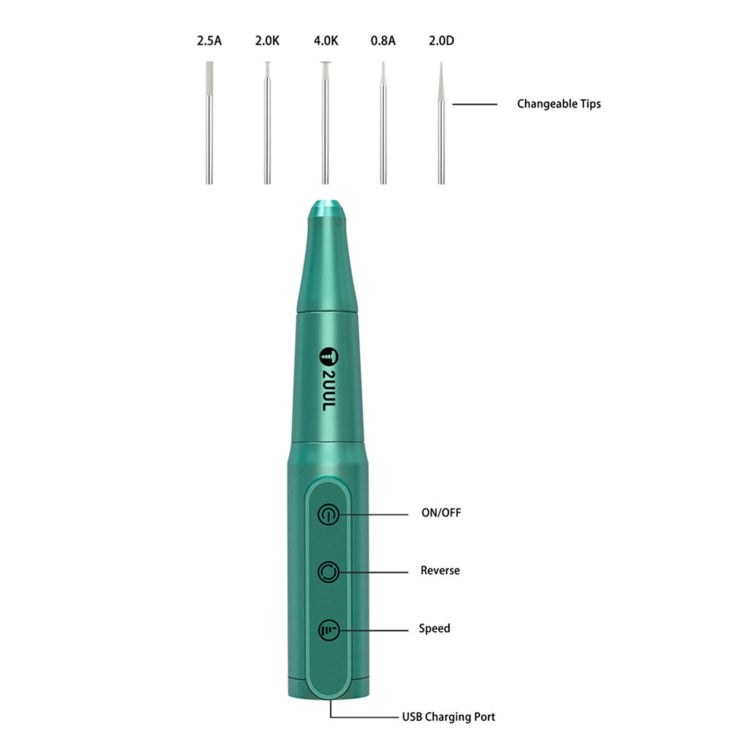 2UUL DA81 Chargeable Polish Drill Pen for Phone Repair