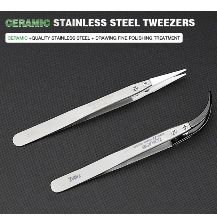 BAKU BA-I7-72MZ Stainless Steel Straight Tweezers