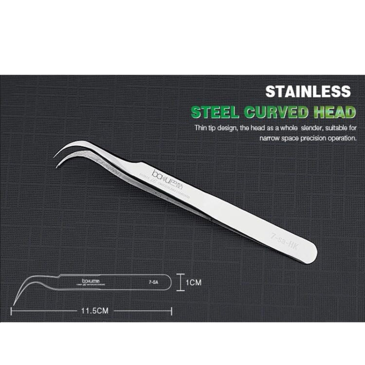 BAKU BA-i6-7-sa Stainless Steel Curved Tweezers