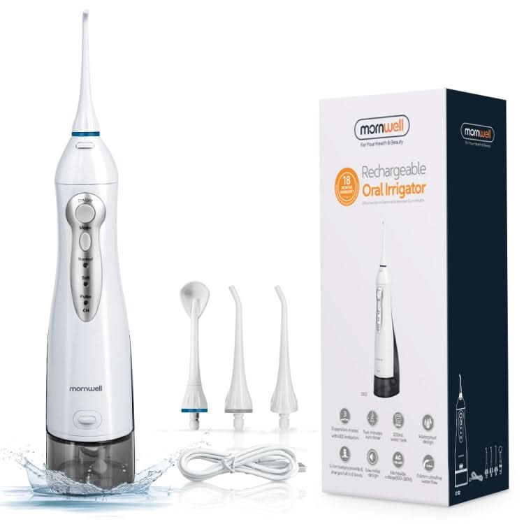 Mornwell D52 USB-Rechargeable water flosser  IPX7 Waterproof Oral Irrigator Reluova