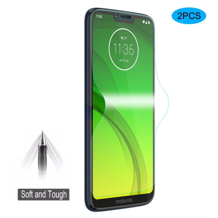 2 PCS ENKAY Hat-Prince 0.1mm 3D Full Screen Protector Explosion-proof Hydrogel Film For Motorola Moto G7 Power