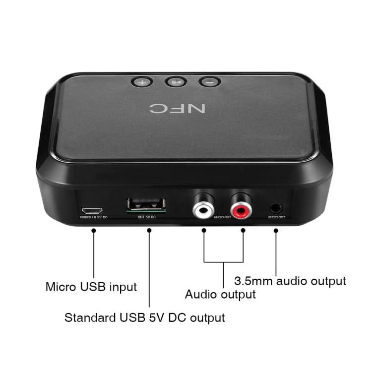 NFC Desktop Bluetooth Music Receiver 4.1 Bluetooth Adapter USB Drive Reads Bluetooth Speaker