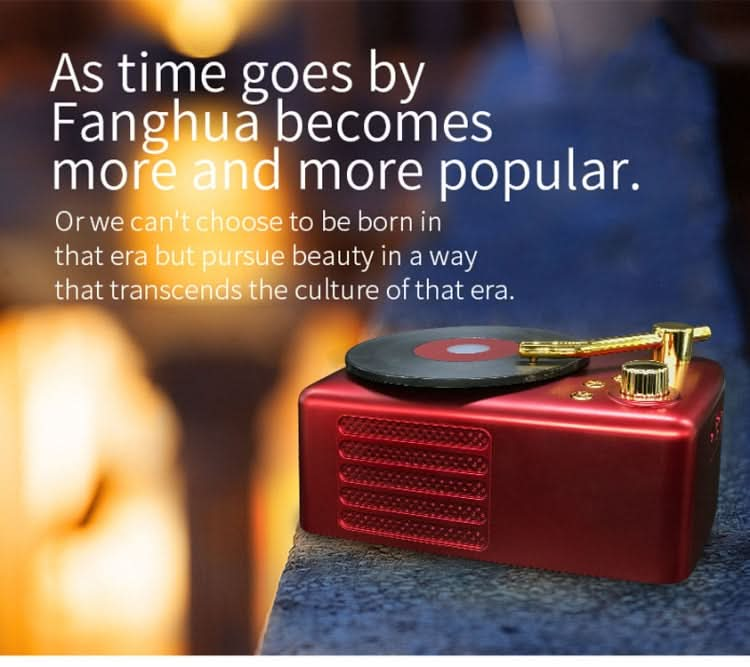 Retro Style Bluetooth Speaker, Built-in High-sensitivity FM Receiving Antenna, Long-term Voyage