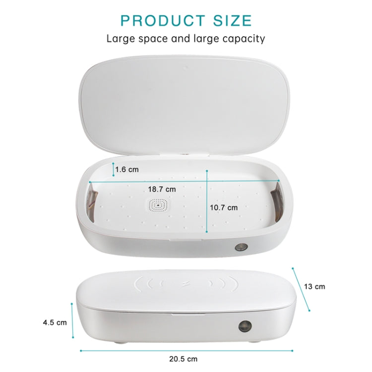 U3 UVC Ultraviolet Cell Phone Sterilization Box Mask Toothbrush Sterilizer Sterilization Box Wireless Charger My Store