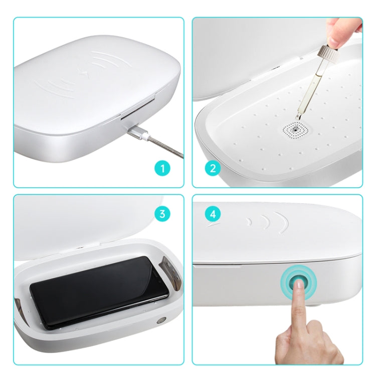 U3 UVC Ultraviolet Cell Phone Sterilization Box Mask Toothbrush Sterilizer Sterilization Box Wireless Charger My Store