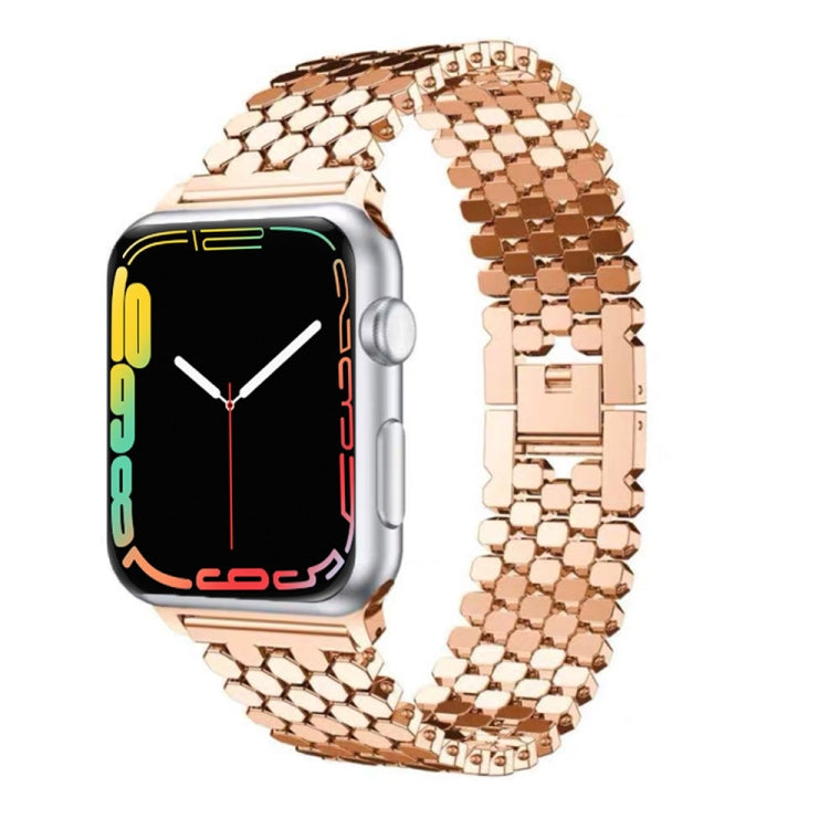 For Apple Watch Series 5 & 4 44mm / 3 & 2 & 1 42mm Honeycomb Stainless Steel Watchband Strap