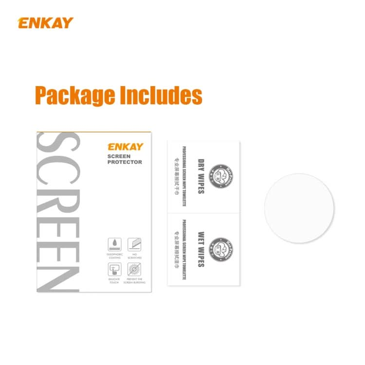 ENKAY Hat-Prince 0.2mm 9H 2.15D Curved Edge Tempered Glass Screen Protector  Watch Film