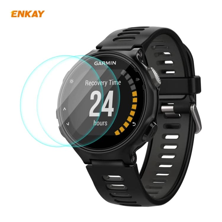 2 PCS ENKAY Hat-Prince 0.2mm 9H 2.15D Curved Edge Tempered Glass Screen Protector  Watch Film